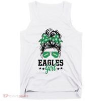 Eagles Girl Messy Bun Tank Top thumb 0