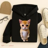 El Gato Meme Sad Crying Cat Munchkin Kitty Meme Trendy Hoodie thumb 4