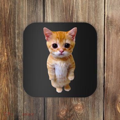 El Gato Meme Sad Crying Cat Munchkin Kitty Meme Trendy Coaster