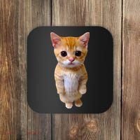 El Gato Meme Sad Crying Cat Munchkin Kitty Meme Trendy Coaster thumb 0