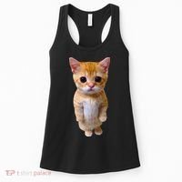 El Gato Meme Sad Crying Cat Munchkin Kitty Meme Trendy Women's Tank Top thumb 0