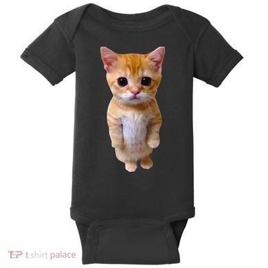 El Gato Meme Sad Crying Cat Munchkin Kitty Meme Trendy Baby Bodysuit