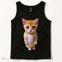 El Gato Meme Sad Crying Cat Munchkin Kitty Meme Trendy Tank Top thumb 2