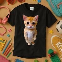El Gato Meme Sad Crying Cat Munchkin Kitty Meme Trendy Kids T-Shirt thumb 3