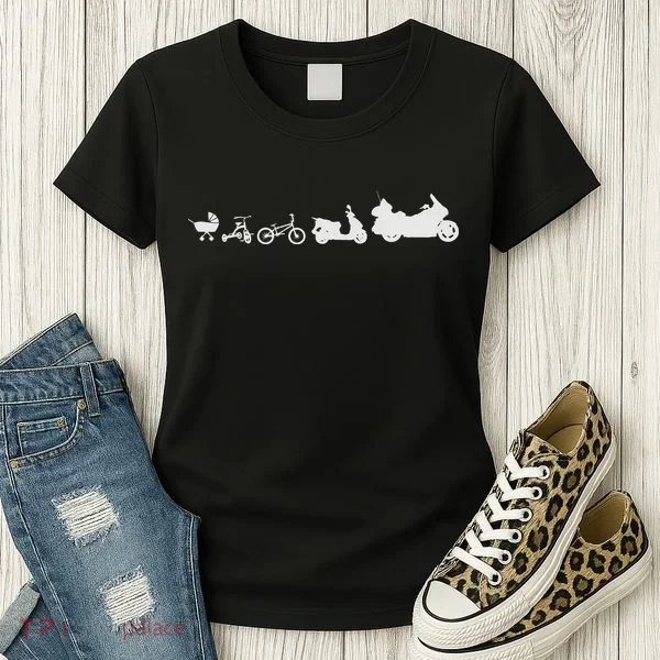Evolution Goldwing Motorcycle Gift For Motorcyclist Biker Women's T-Shirt