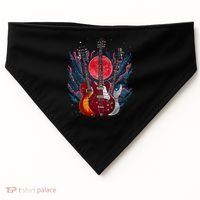 Electric Guitar Musical Instrut Guitarist Guitar Funny Gift USA-Made Doggie Bandana thumb 0