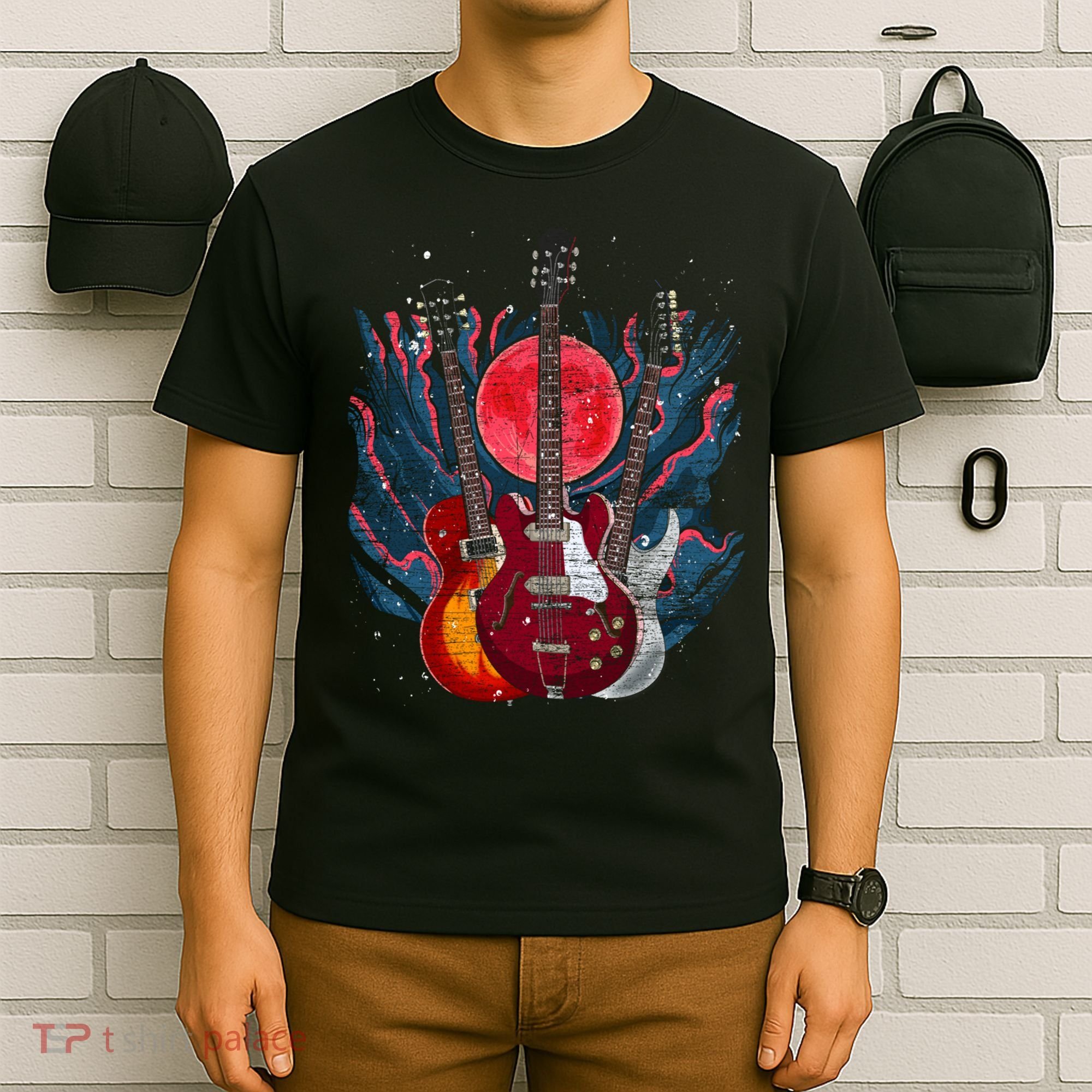 Electric Guitar Musical Instrut Guitarist Guitar Funny Gift T-Shirt