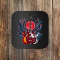 Electric Guitar Musical Instrut Guitarist Guitar Funny Gift Coaster thumb 0