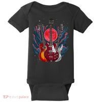 Electric Guitar Musical Instrut Guitarist Guitar Funny Gift Baby Bodysuit thumb 0