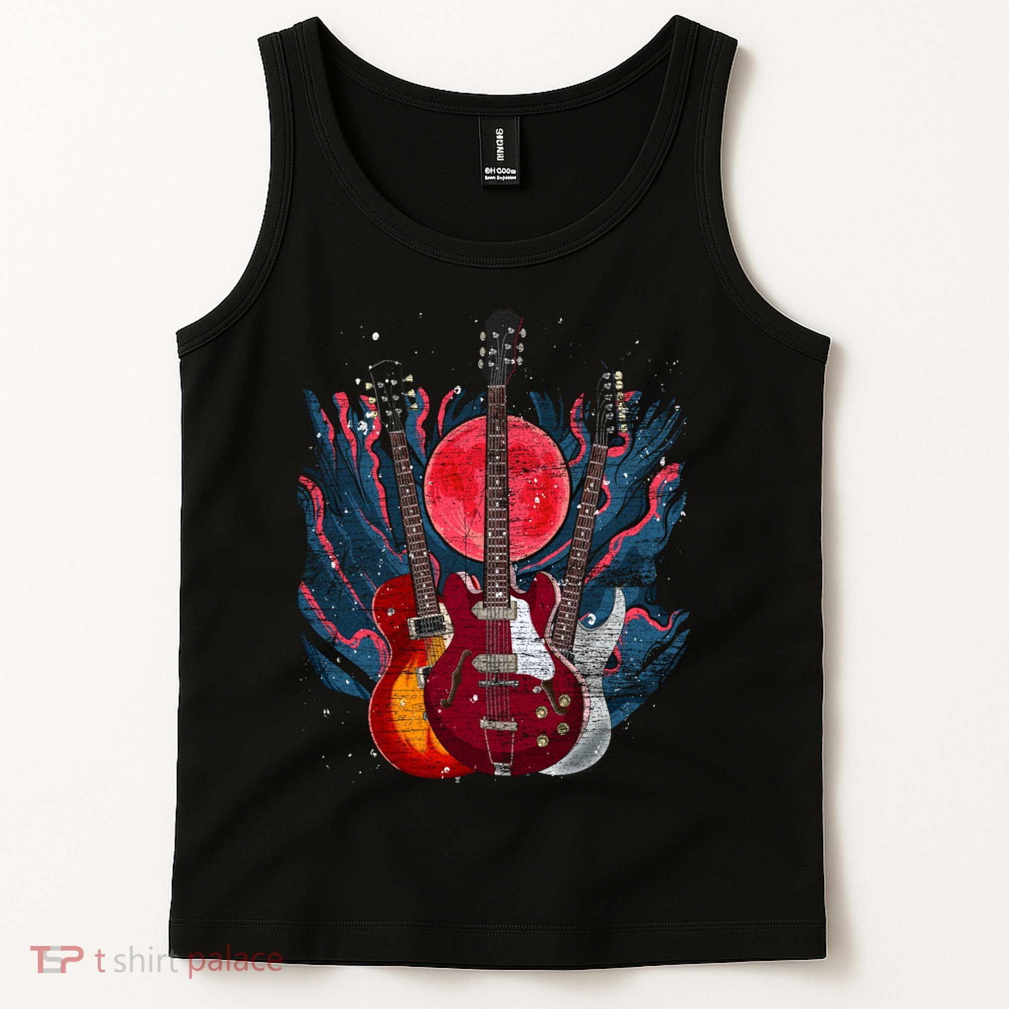 Electric Guitar Musical Instrut Guitarist Guitar Funny Gift Tank Top