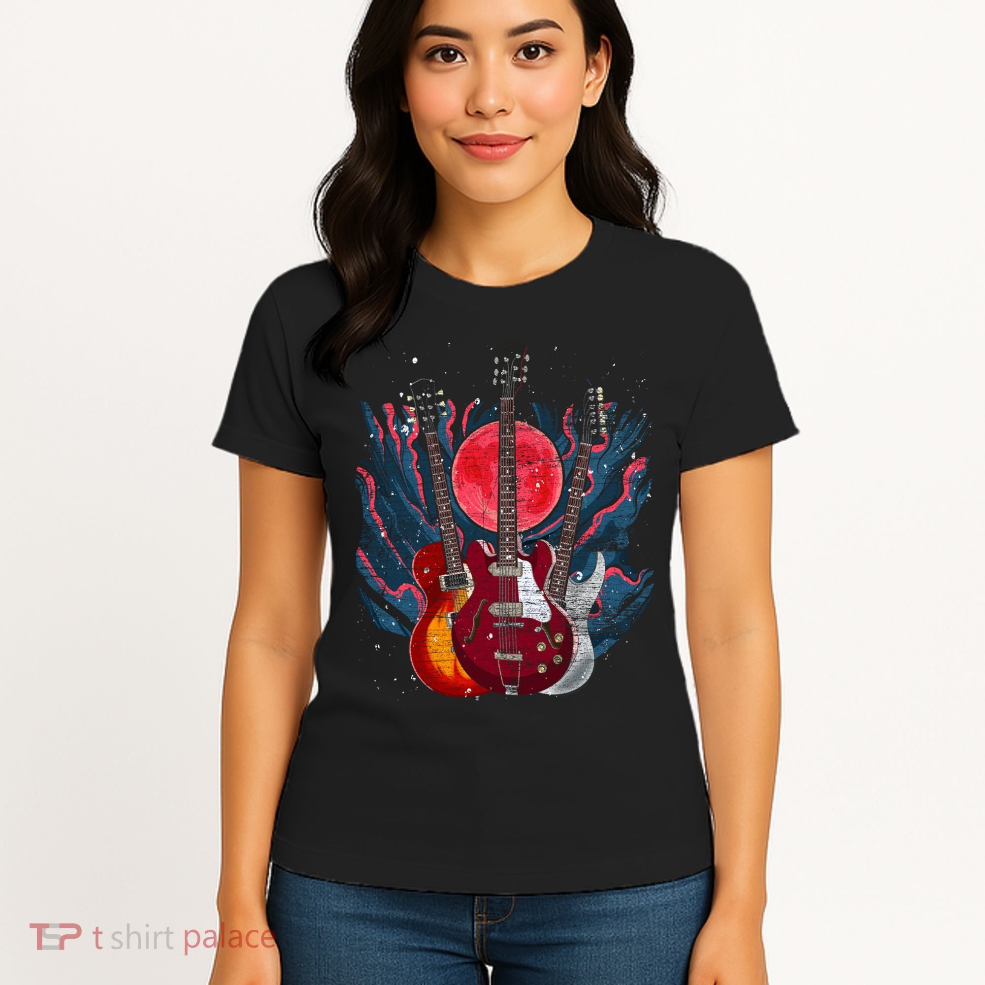 Electric Guitar Musical Instrut Guitarist Guitar Funny Gift Women's T-Shirt