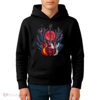 Electric Guitar Musical Instrut Guitarist Guitar Funny Gift Kids Hoodie thumb 4