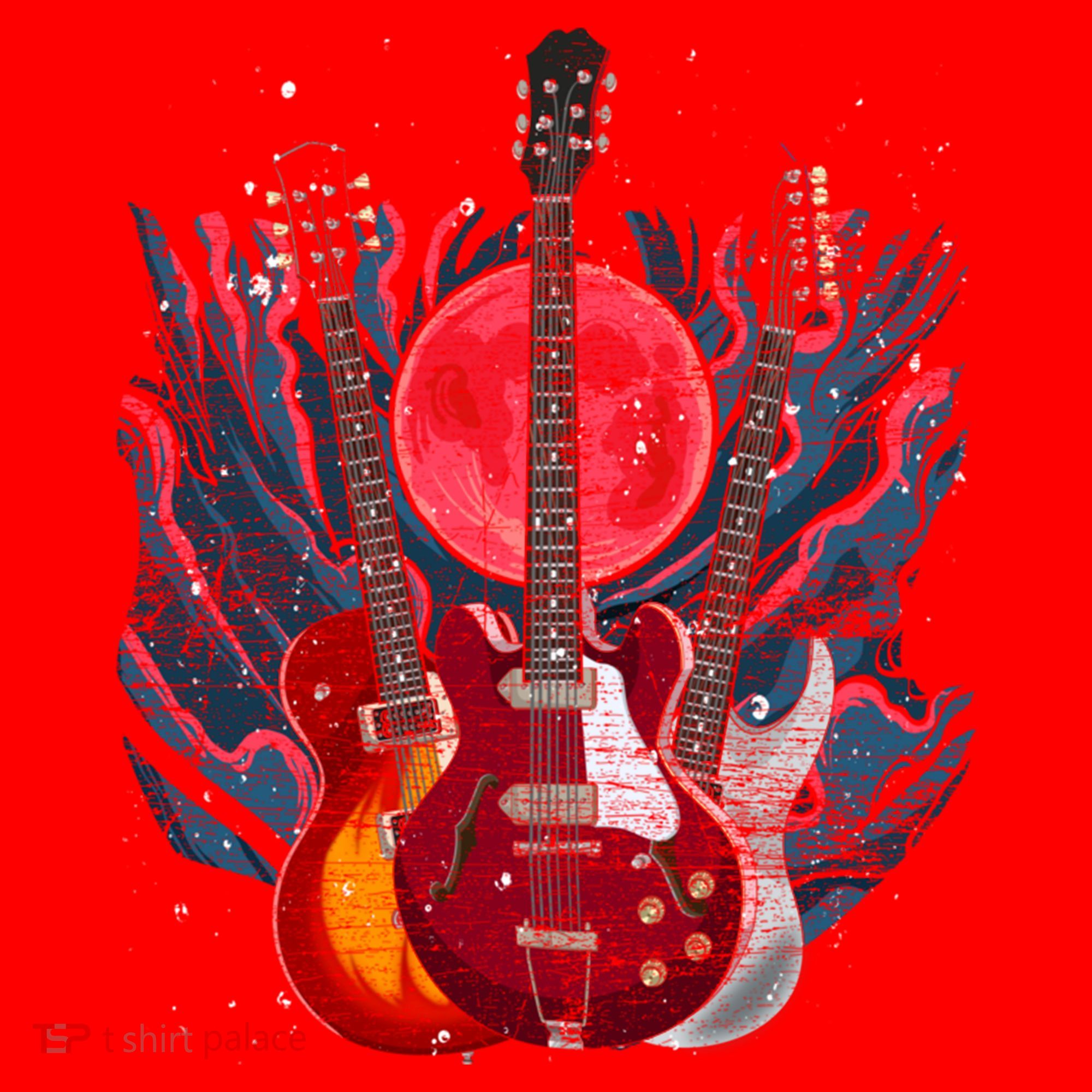 Electric Guitar Musical Instrut Guitarist Guitar Funny Gift Santa Hat
