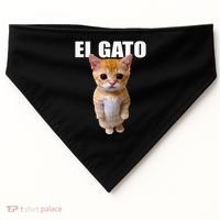 El Gato Meme Sad Crying Cat Munchkin Kitty Meme Trendy USA-Made Doggie Bandana thumb 0