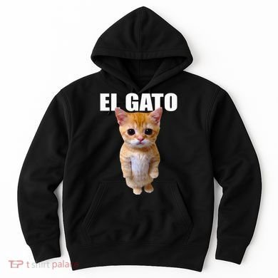 El Gato Meme Sad Crying Cat Munchkin Kitty Meme Trendy Hoodie