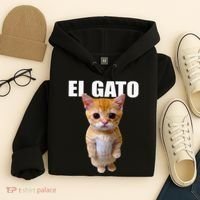 El Gato Meme Sad Crying Cat Munchkin Kitty Meme Trendy Hoodie thumb 4
