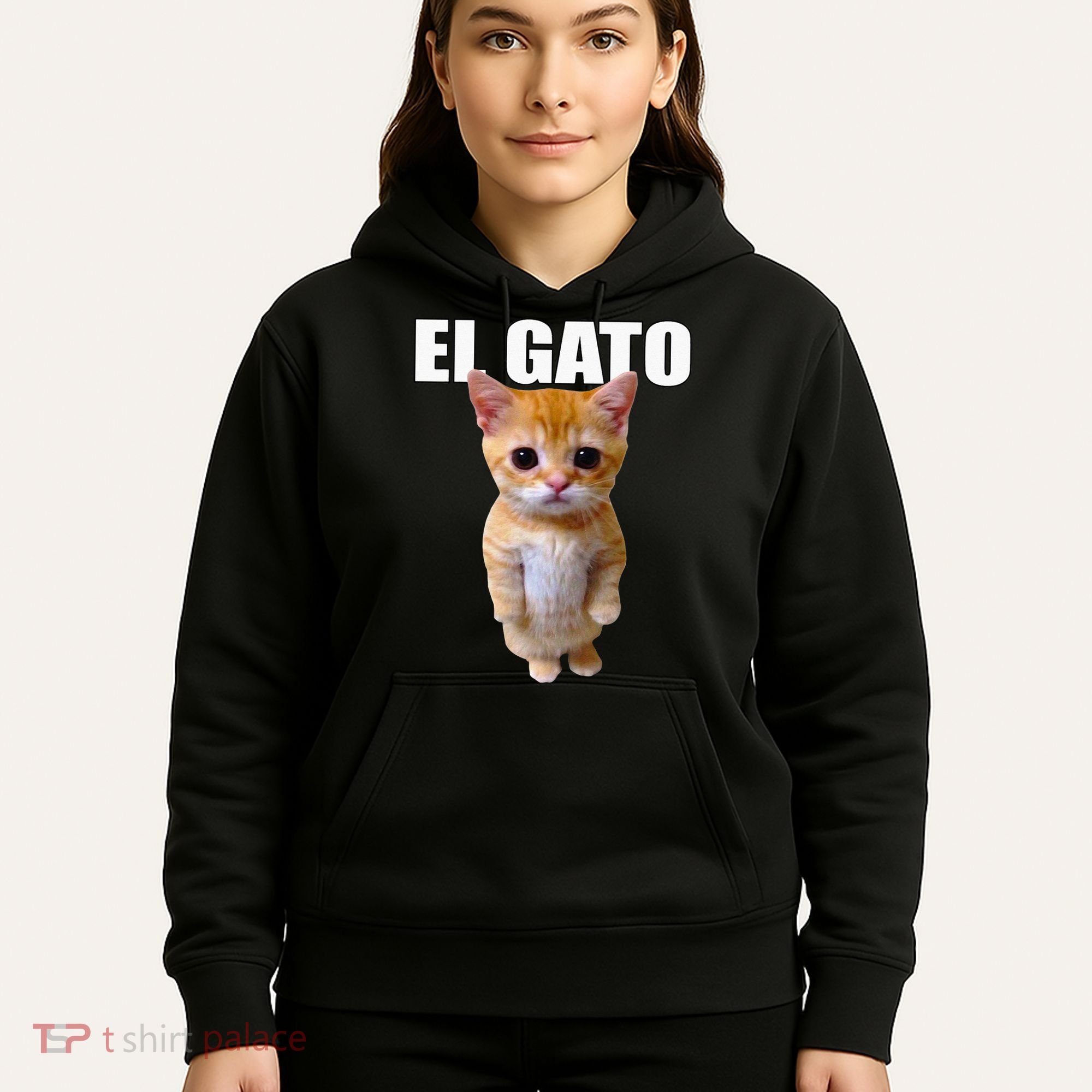 El Gato Meme Sad Crying Cat Munchkin Kitty Meme Trendy Hoodie