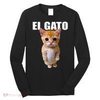 El Gato Meme Sad Crying Cat Munchkin Kitty Meme Trendy Long Sleeve Shirt thumb 0