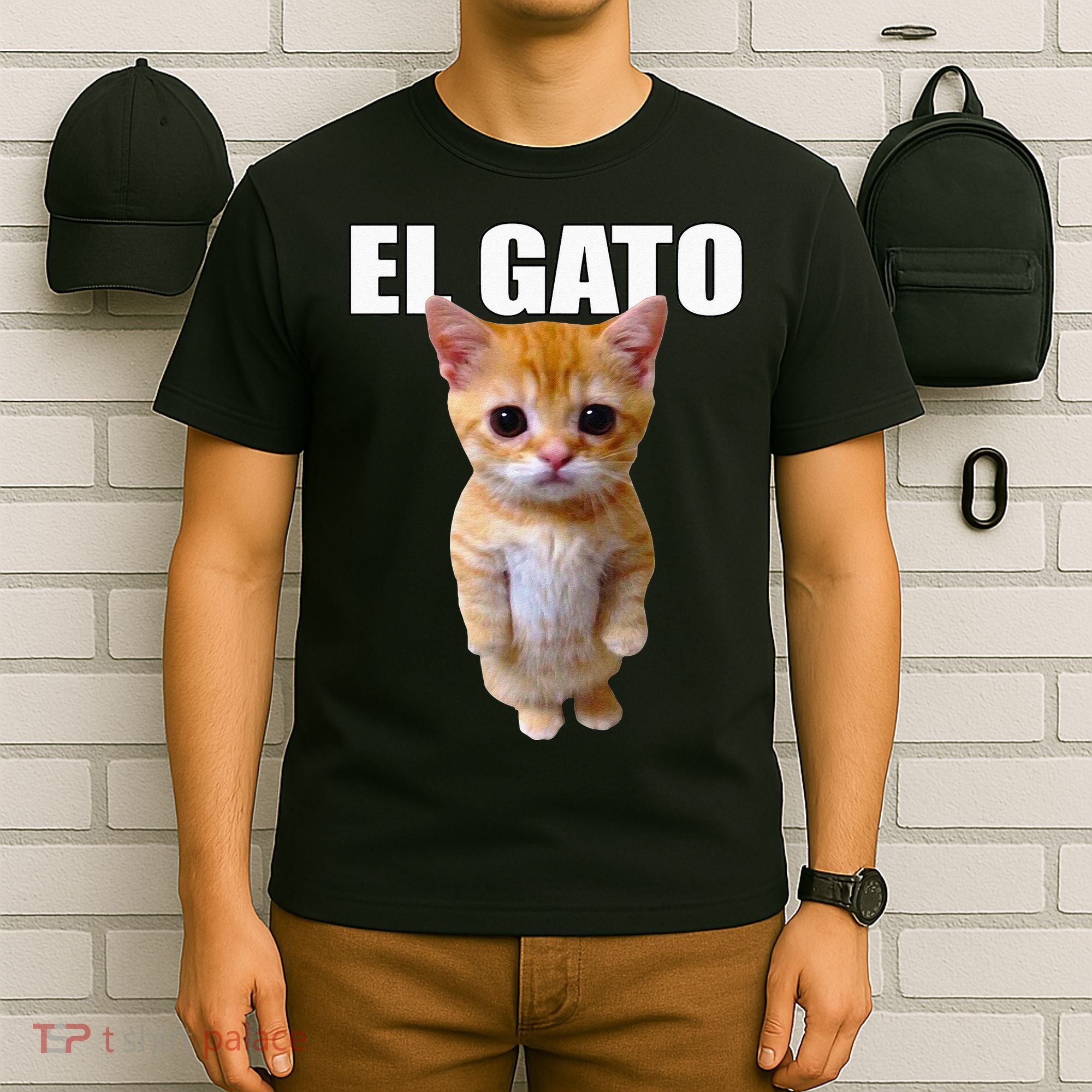 El Gato Meme Sad Crying Cat Munchkin Kitty Meme Trendy T-Shirt
