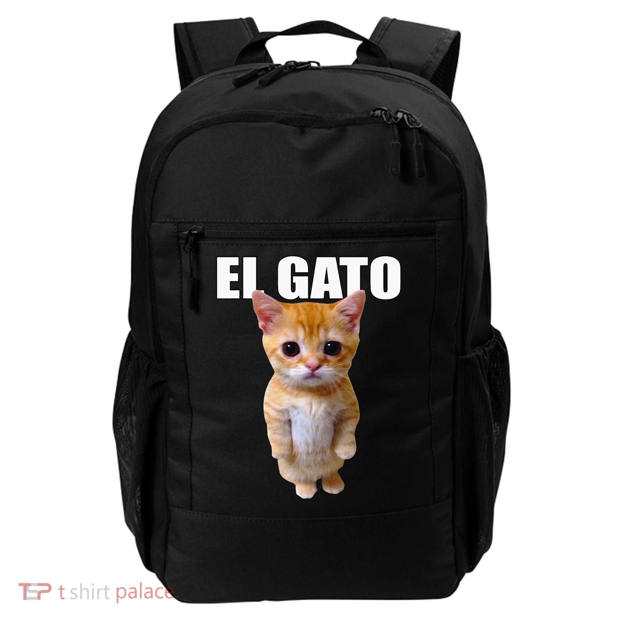 El Gato Meme Sad Crying Cat Munchkin Kitty Meme Trendy Backpack