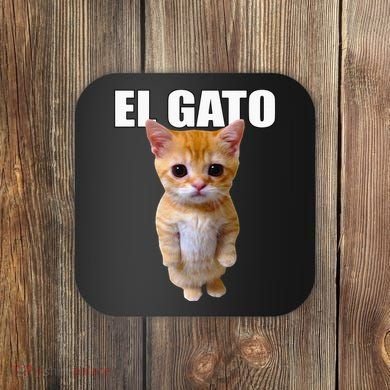 El Gato Meme Sad Crying Cat Munchkin Kitty Meme Trendy Coaster