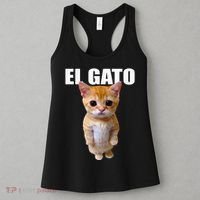 El Gato Meme Sad Crying Cat Munchkin Kitty Meme Trendy Women's Tank Top thumb 3