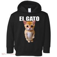 El Gato Meme Sad Crying Cat Munchkin Kitty Meme Trendy Toddler Hoodie thumb 0