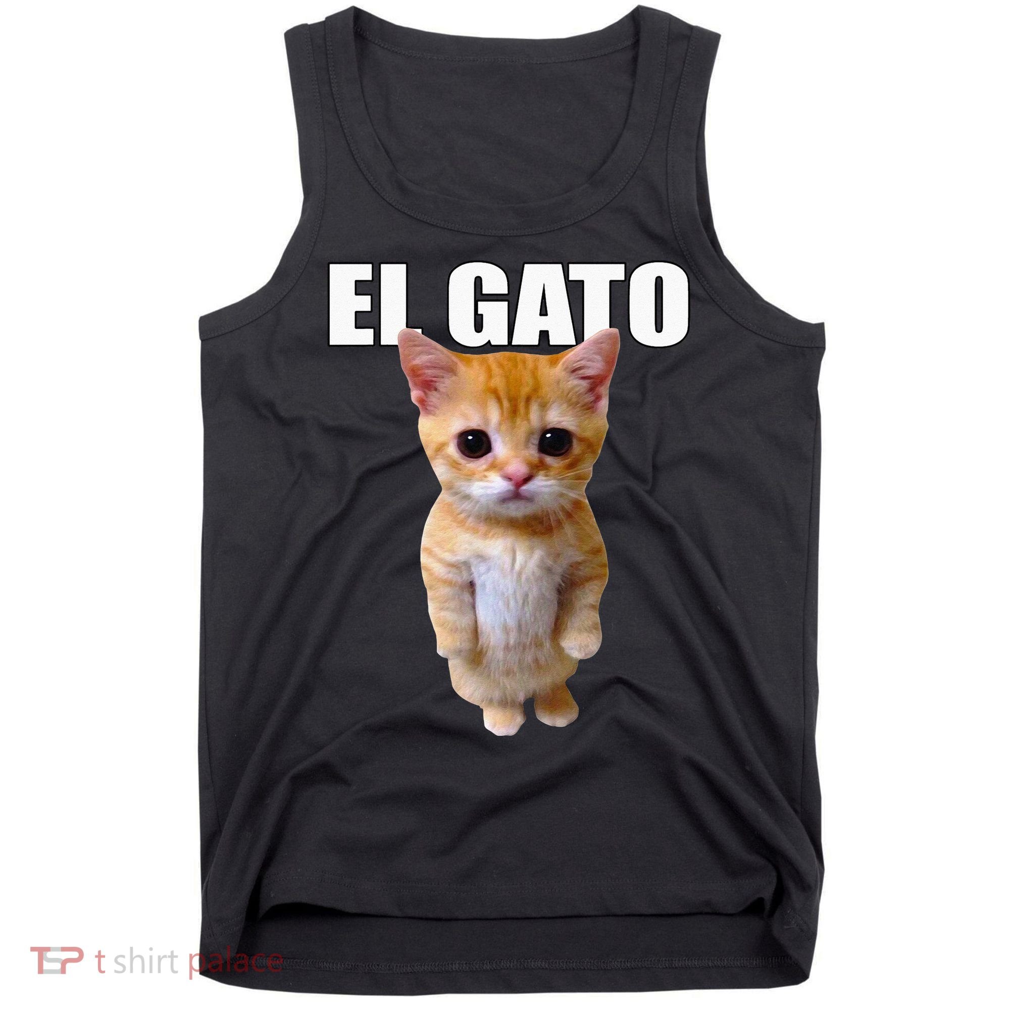 El Gato Meme Sad Crying Cat Munchkin Kitty Meme Trendy Tank Top