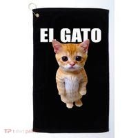 El Gato Meme Sad Crying Cat Munchkin Kitty Meme Trendy Golf Towel thumb 0