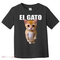 El Gato Meme Sad Crying Cat Munchkin Kitty Meme Trendy Toddler T-Shirt thumb 0