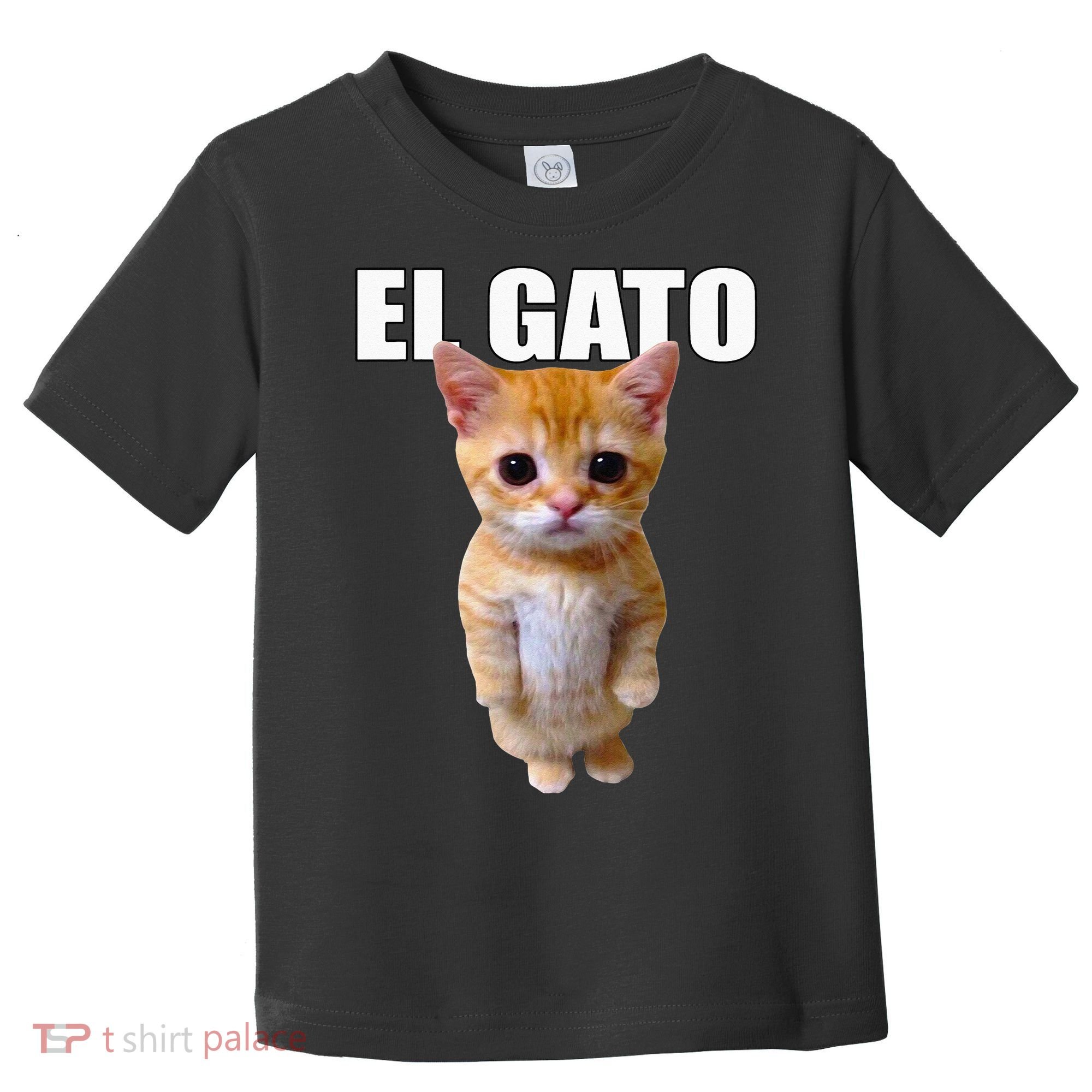 El Gato Meme Sad Crying Cat Munchkin Kitty Meme Trendy Toddler T-Shirt
