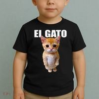 El Gato Meme Sad Crying Cat Munchkin Kitty Meme Trendy Toddler T-Shirt thumb 2