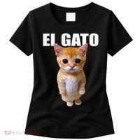 El Gato Meme Sad Crying Cat Munchkin Kitty Meme Trendy Women's T-Shirt thumb 0