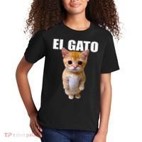 El Gato Meme Sad Crying Cat Munchkin Kitty Meme Trendy Kids T-Shirt thumb 2