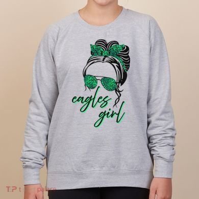 Eagles Girl Messy Bun Women's Sweatshirt