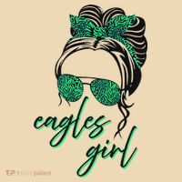 Eagles Girl Messy Bun Tote Bag thumb 4