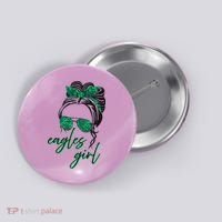 Eagles Girl Messy Bun Button thumb 0