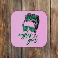 Eagles Girl Messy Bun Coaster thumb 0