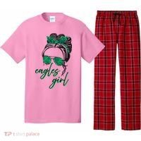 Eagles Girl Messy Bun Pajama Set thumb 0