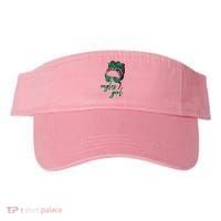 Eagles Girl Messy Bun Visor thumb 0