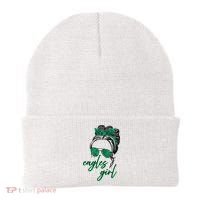 Eagles Girl Messy Bun Beanie thumb 0