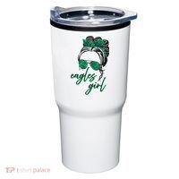 Eagles Girl Messy Bun Tumbler thumb 0