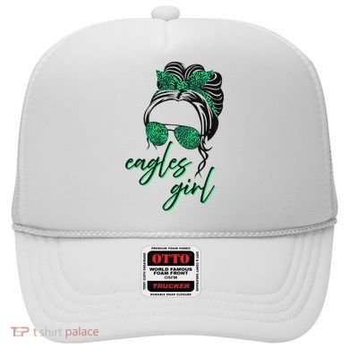 Eagles Girl Messy Bun Hat