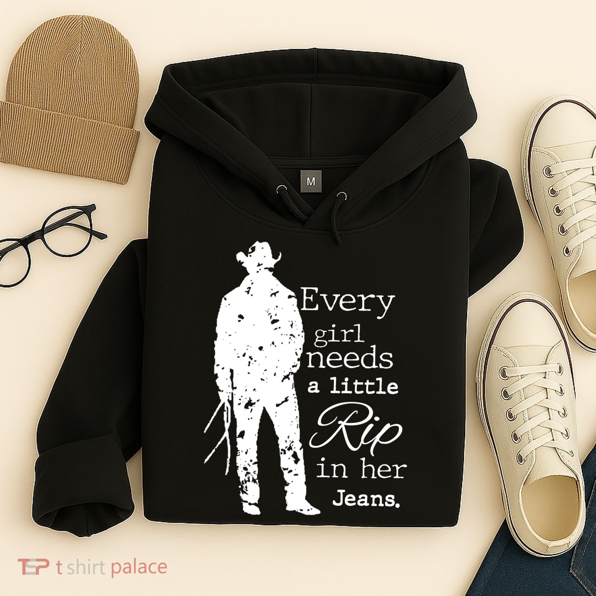 Every Girl Needs A Little Rip In Her Jeans Hoodie