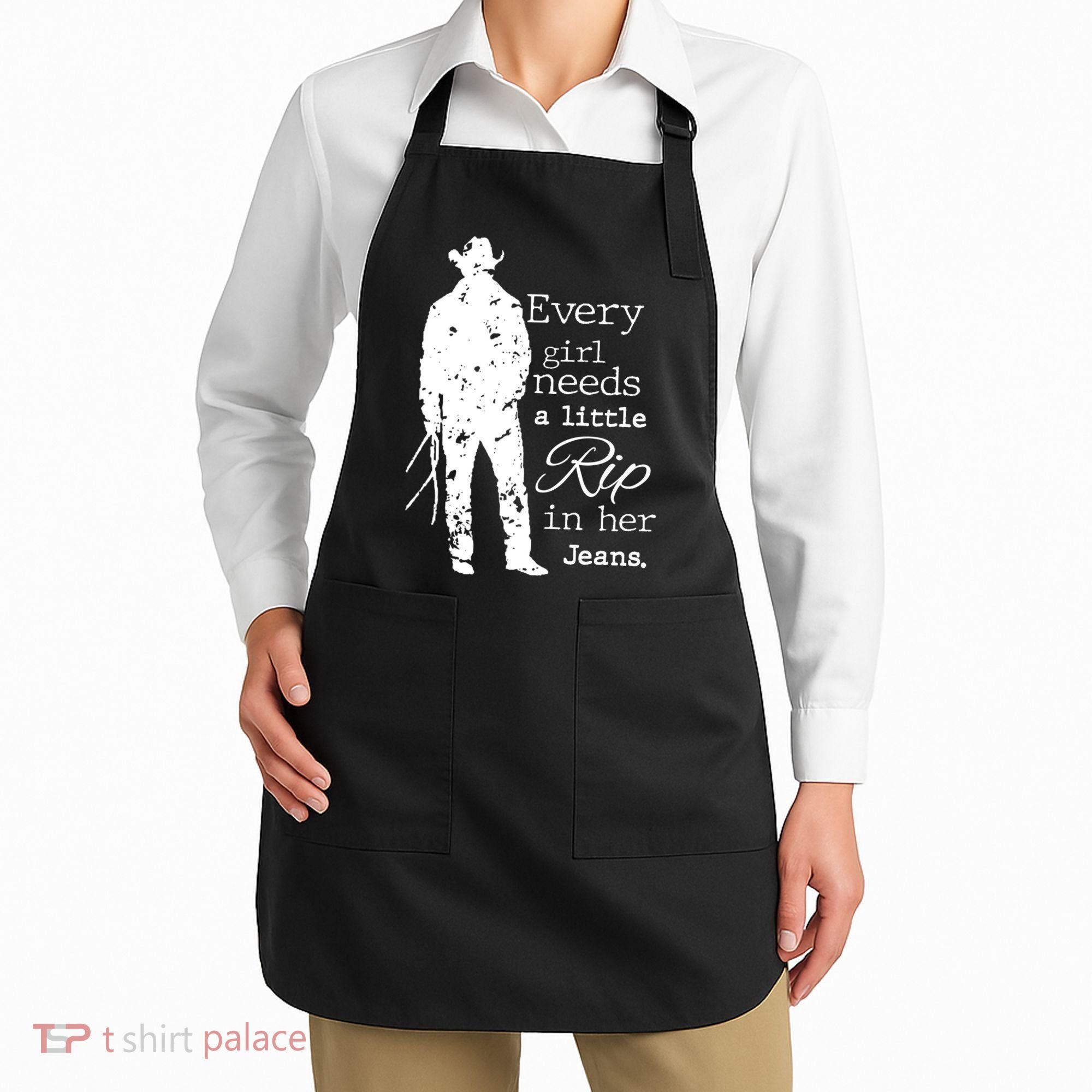 Every Girl Needs A Little Rip In Her Jeans Apron