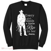 Every Girl Needs A Little Rip In Her Jeans Sweatshirt thumb 0