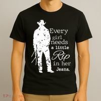 Every Girl Needs A Little Rip In Her Jeans T-Shirt thumb 3