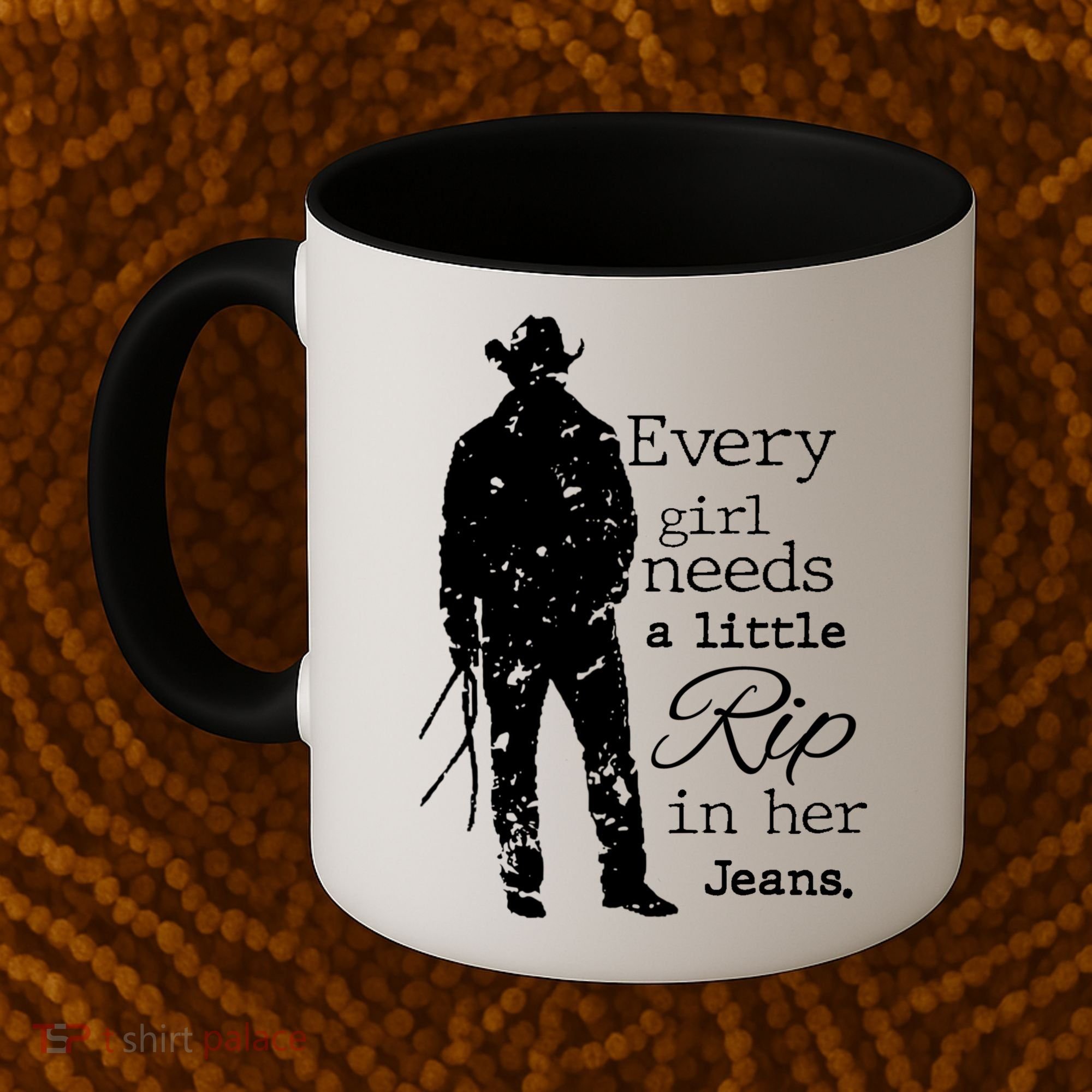 Every Girl Needs A Little Rip In Her Jeans Coffee Mug