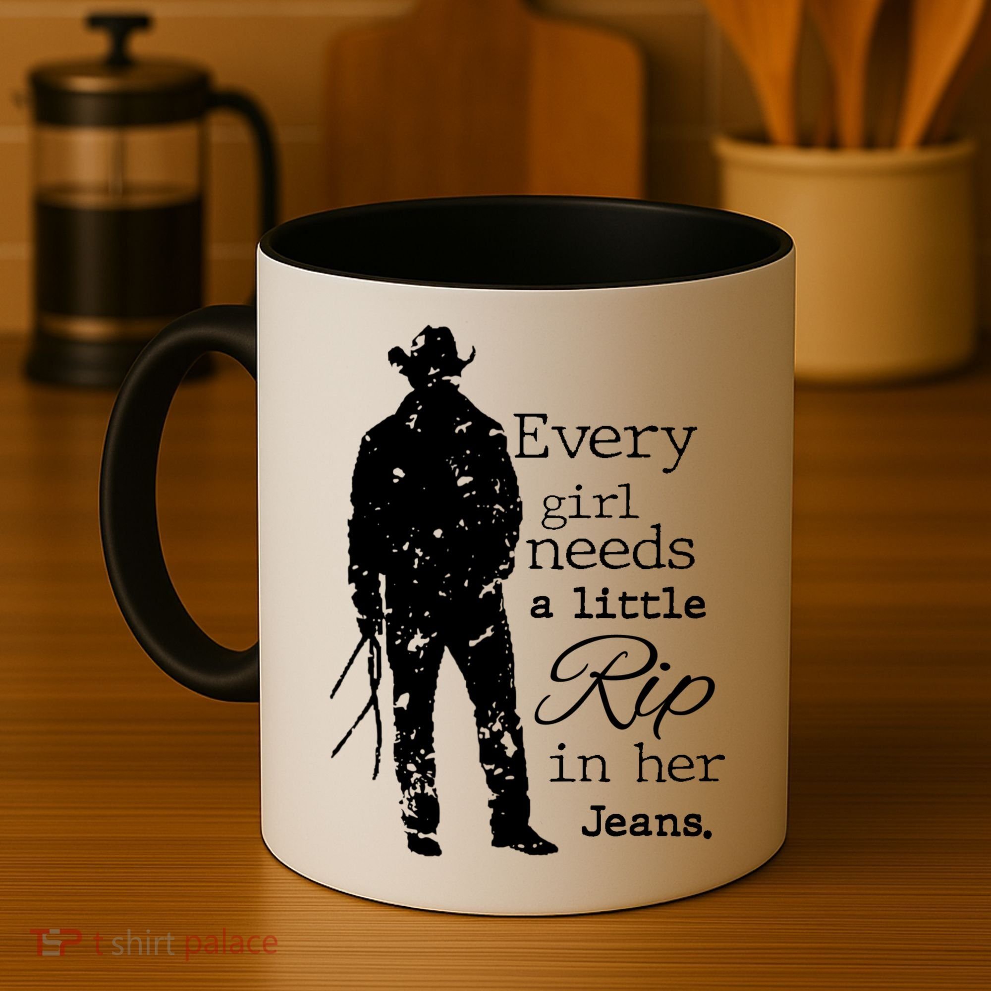 Every Girl Needs A Little Rip In Her Jeans Coffee Mug
