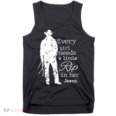 Every Girl Needs A Little Rip In Her Jeans Tank Top